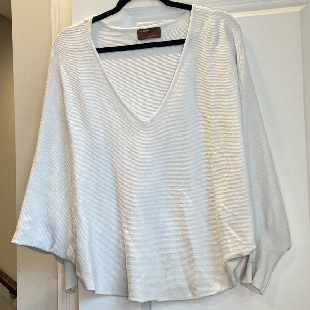 Kerisma Cream V-Neck Blouse